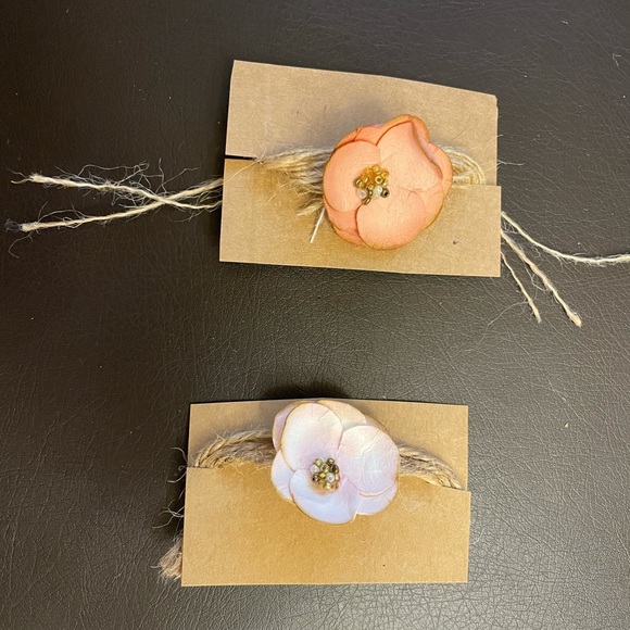 2 floral twine headbands newborn props - Picture 2 of 8